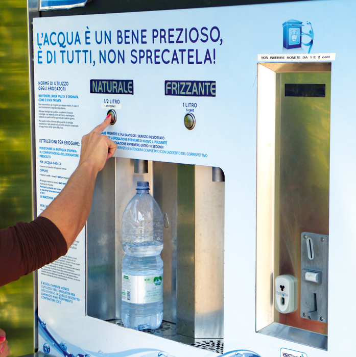 Udine: água mineral acessível a todos