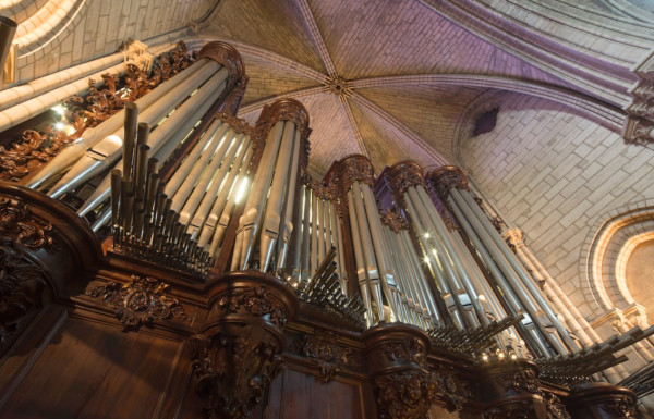 O grande órgão da catedral de Notre Dame tem estrutura do século 15 / Foto: Divulgação Notre Dame