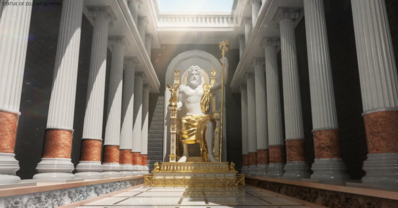 Estátua de Zeus em Olímpia / Budget Direct