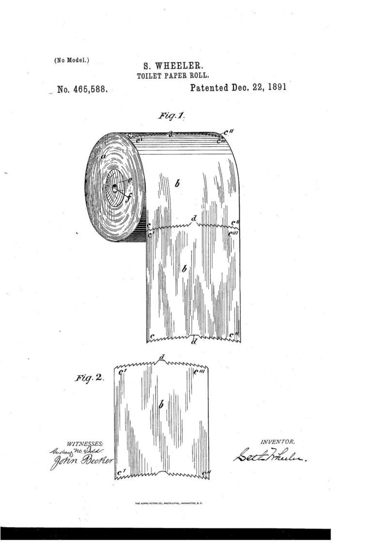 Inventor do papel higiênico registrou como pendurar o rolo corretamente ...