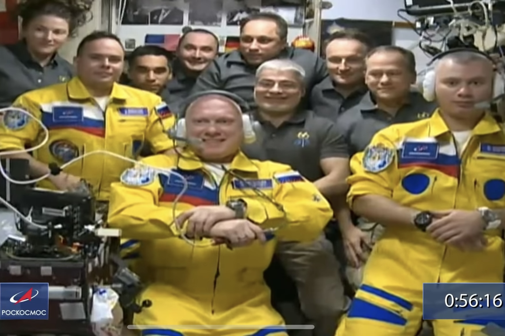Entenda por que cosmonautas russos usaram as cores da Ucrânia na Estação Espacial