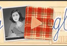 Google homenageia o 75º aniversário da publicação do diário de Anne Frank. Foto: Reprodução Google