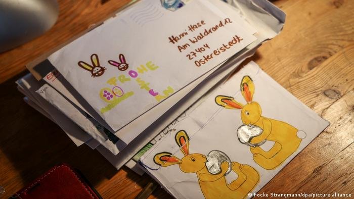 Der Osterhase erhält in Deutschland mehr als 70.000 Nachrichten